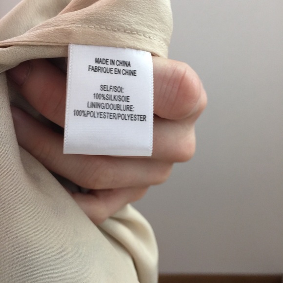 SOLD Haute Hippie Cream Floral Silk Asymm Dress - Picture 7 of 8